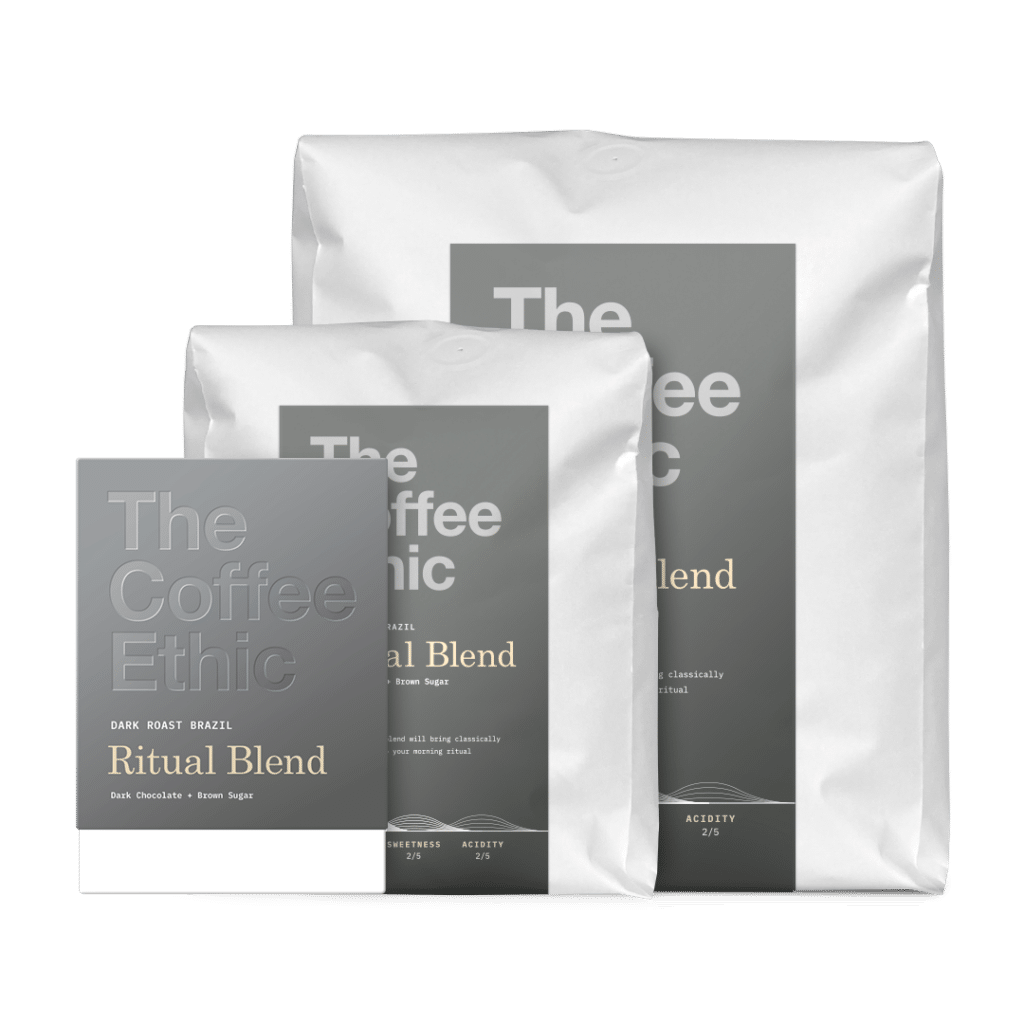 Ritual blend dark roast brazil subscription the coffee ethic
